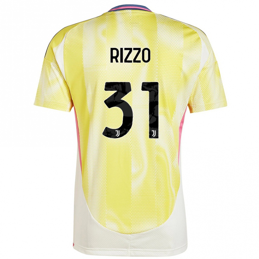 גברים כדורגל Niccolò Rizzo #31 צהוב סולארי הרחק ג'רזי 2024/25