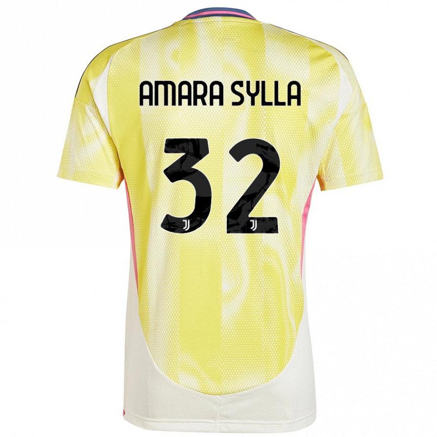 גברים כדורגל Idris Amara Sylla #32 צהוב סולארי הרחק ג'רזי 2024/25