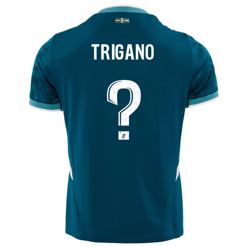 גברים כדורגל Paolo Trigano #0 כחול טורקיז הרחק ג'רזי 2024/25