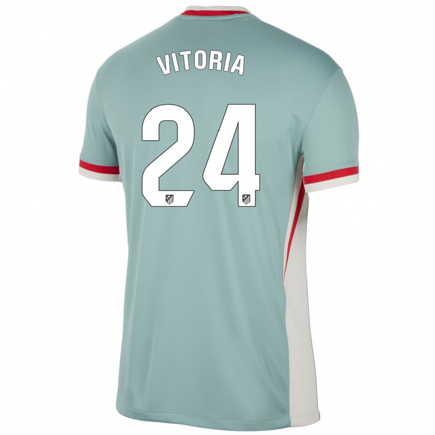 גברים כדורגל Ana Vitória #24 כחול בז' בהיר הרחק ג'רזי 2024/25