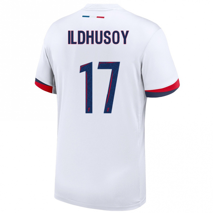 גברים כדורגל Celin Bizet Ildhusoy #17 לבן כחול אדום הרחק ג'רזי 2024/25
