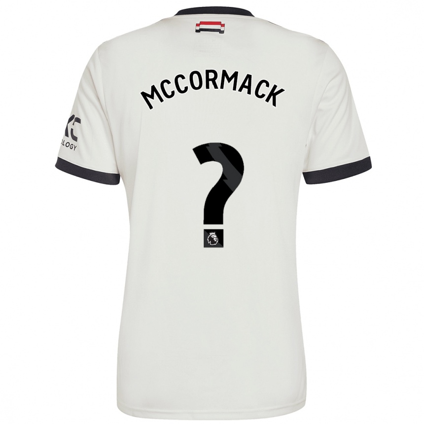 גברים כדורגל Rafe Mccormack #0 אוף ווייט ג'רזי קיט שלישי 2024/25