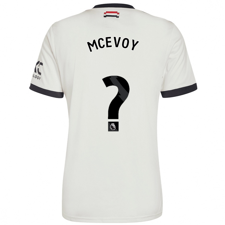 גברים כדורגל Jay Mcevoy #0 אוף ווייט ג'רזי קיט שלישי 2024/25