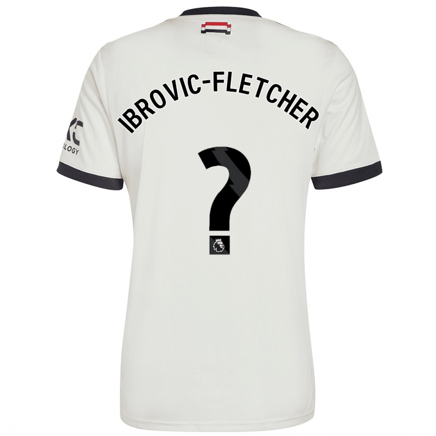 גברים כדורגל Edward Ibrovic-Fletcher #0 אוף ווייט ג'רזי קיט שלישי 2024/25