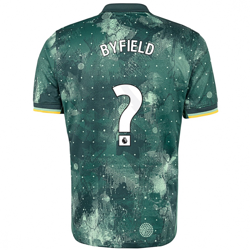 גברים כדורגל Jun'ai Byfield #0 ירוק מנטה ג'רזי קיט שלישי 2024/25