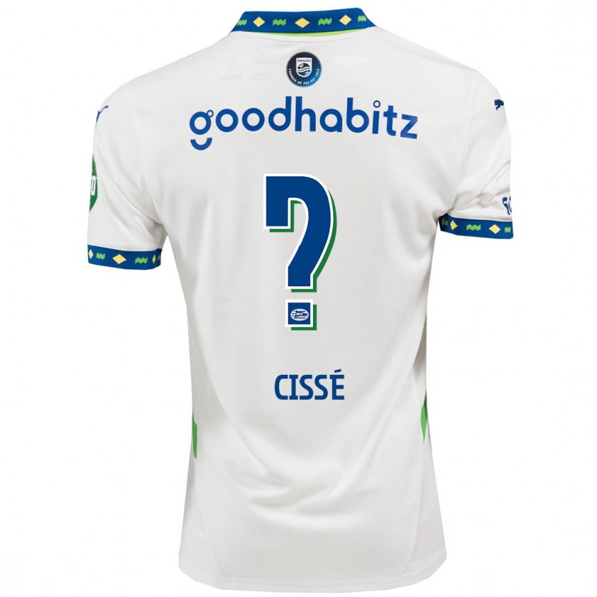 גברים כדורגל Alseny Cissé #0 לבן כחול כהה ג'רזי קיט שלישי 2024/25