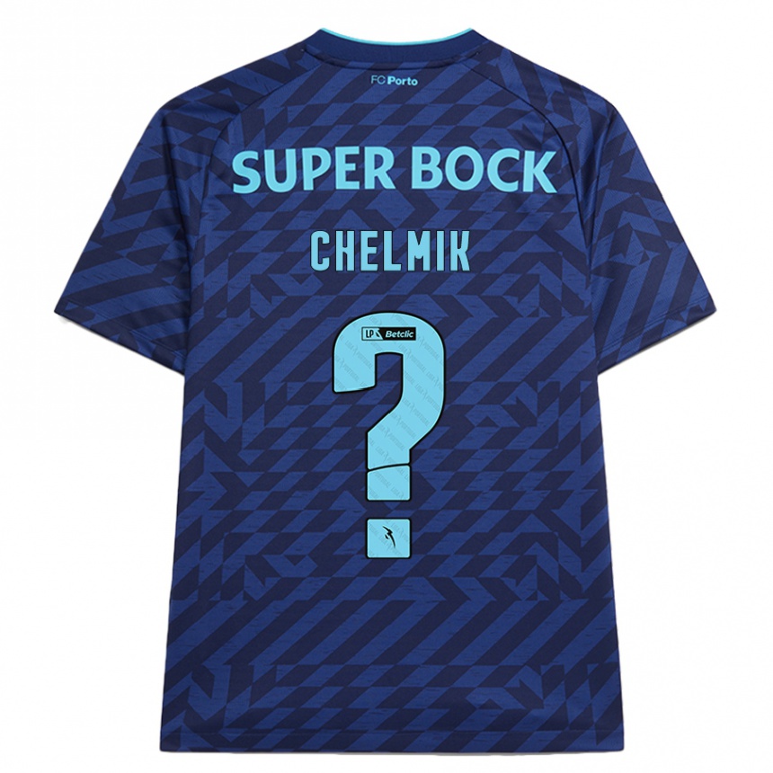 גברים כדורגל Chelmik #0 כָּחוֹל כֵּהֶה ג'רזי קיט שלישי 2024/25