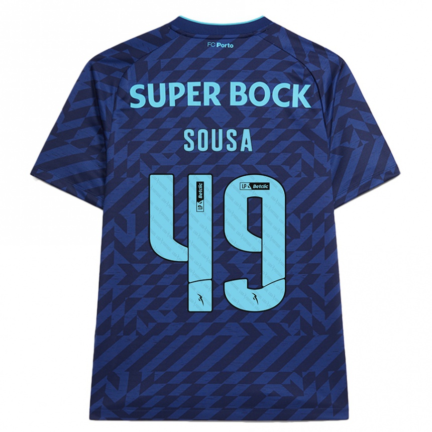 גברים כדורגל Gonçalo Sousa #49 כָּחוֹל כֵּהֶה ג'רזי קיט שלישי 2024/25