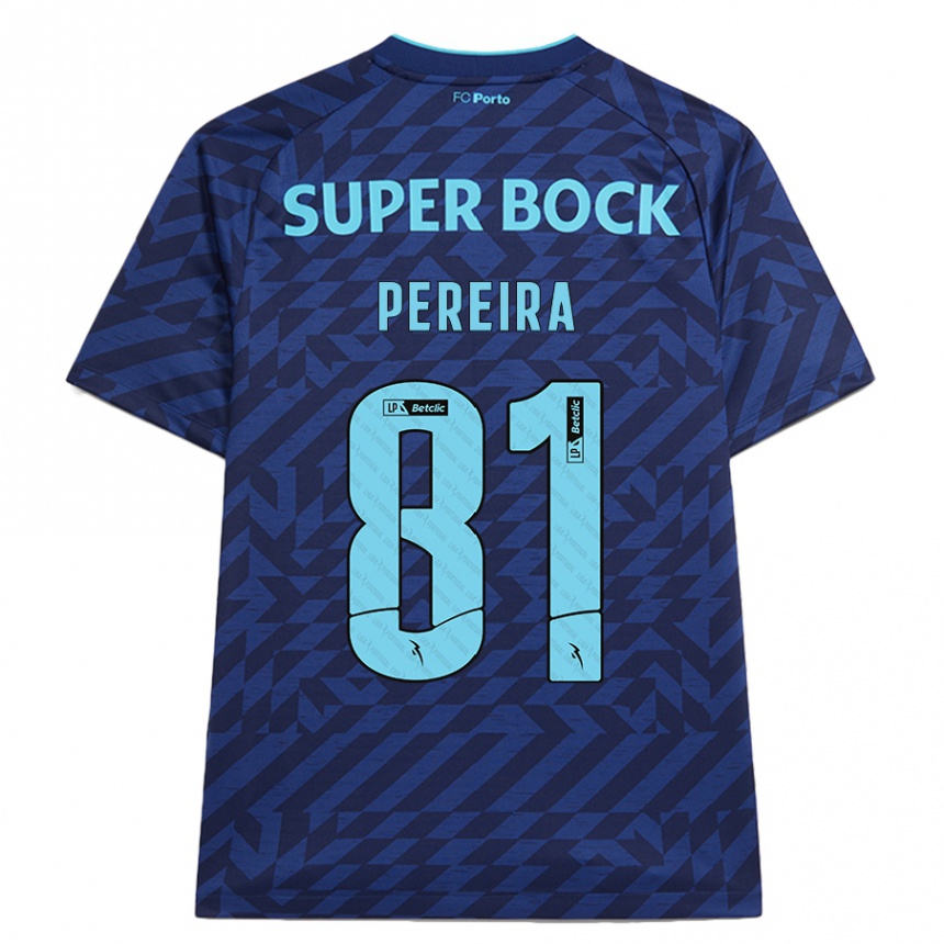 גברים כדורגל Martim Pereira #81 כָּחוֹל כֵּהֶה ג'רזי קיט שלישי 2024/25