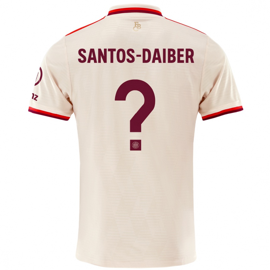 גברים כדורגל David Santos-Daiber #0 פִּשׁתָן ג'רזי קיט שלישי 2024/25