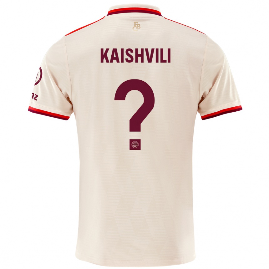 גברים כדורגל Jamal Kaishvili #0 פִּשׁתָן ג'רזי קיט שלישי 2024/25