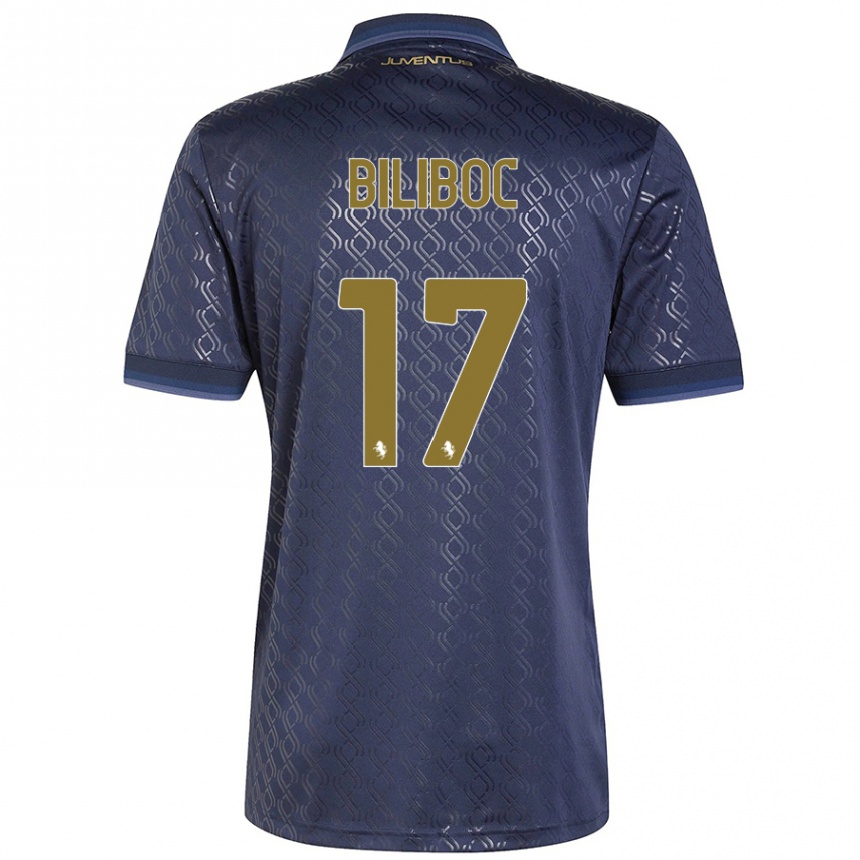 גברים כדורגל Lorenzo Biliboc #17 כָּחוֹל כֵּהֶה ג'רזי קיט שלישי 2024/25