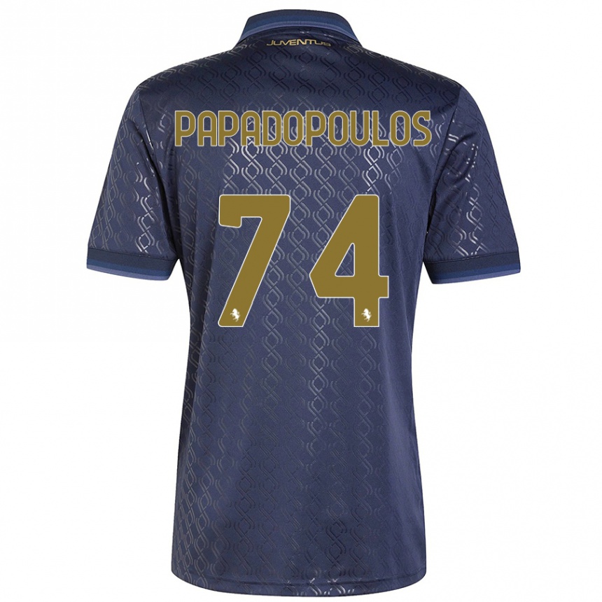 גברים כדורגל Christos Papadopoulos #74 כָּחוֹל כֵּהֶה ג'רזי קיט שלישי 2024/25
