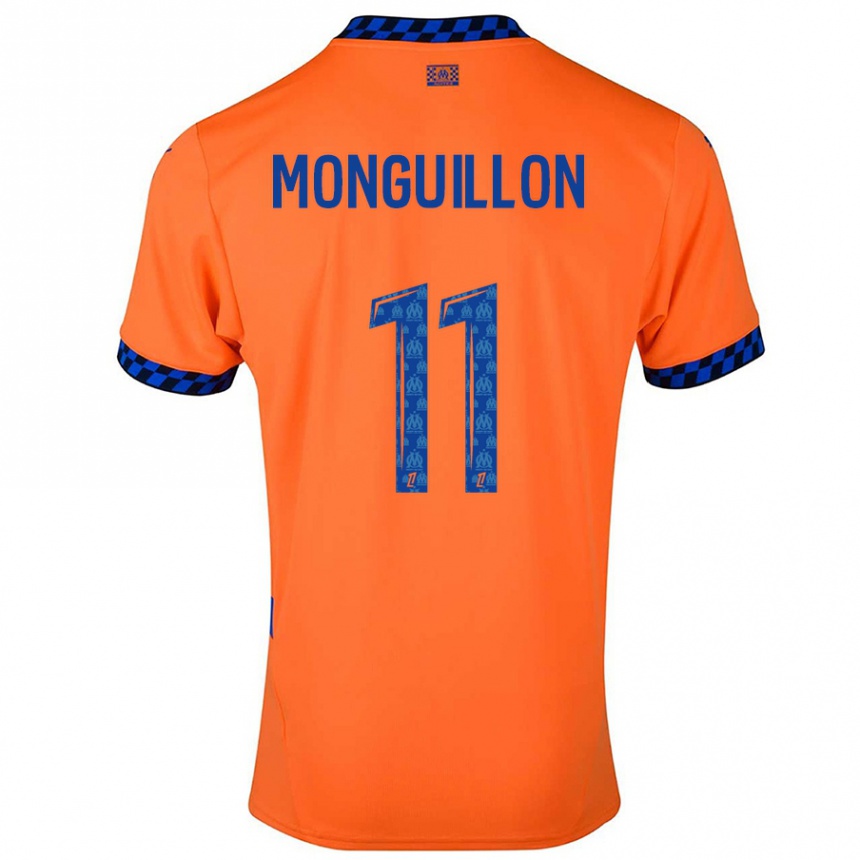 גברים כדורגל Coralie Monguillon #11 כתום כחול כהה ג'רזי קיט שלישי 2024/25