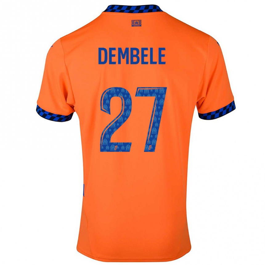 גברים כדורגל Coumba Dembélé #27 כתום כחול כהה ג'רזי קיט שלישי 2024/25