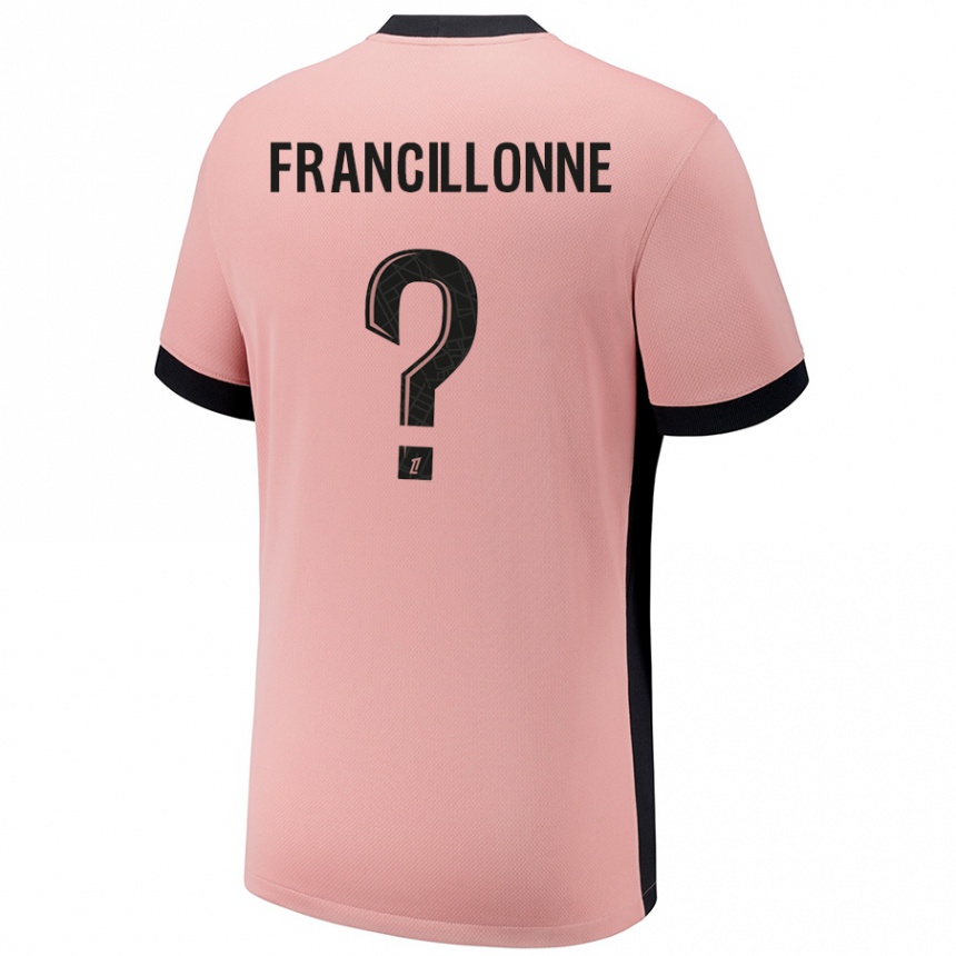 גברים כדורגל Bryan Francillonne #0 ורוד חלודה ג'רזי קיט שלישי 2024/25