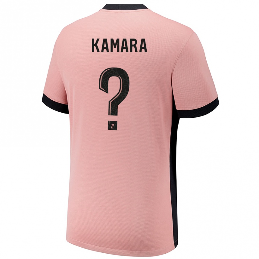 גברים כדורגל Noham Kamara #0 ורוד חלודה ג'רזי קיט שלישי 2024/25