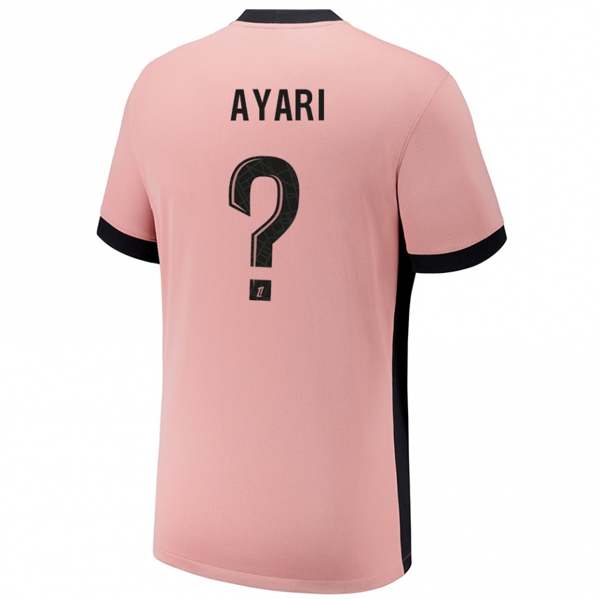 גברים כדורגל Adam Ayari #0 ורוד חלודה ג'רזי קיט שלישי 2024/25
