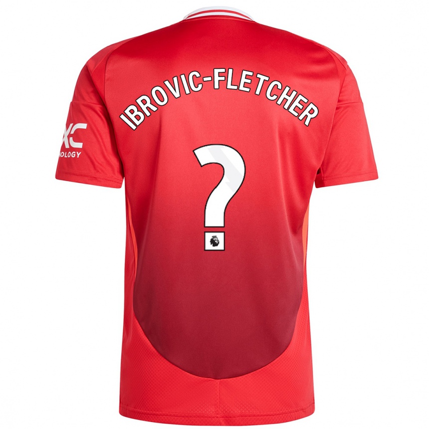 נשים כדורגל Edward Ibrovic-Fletcher #0 אדום בוהק ג'רזי ביתית 2024/25