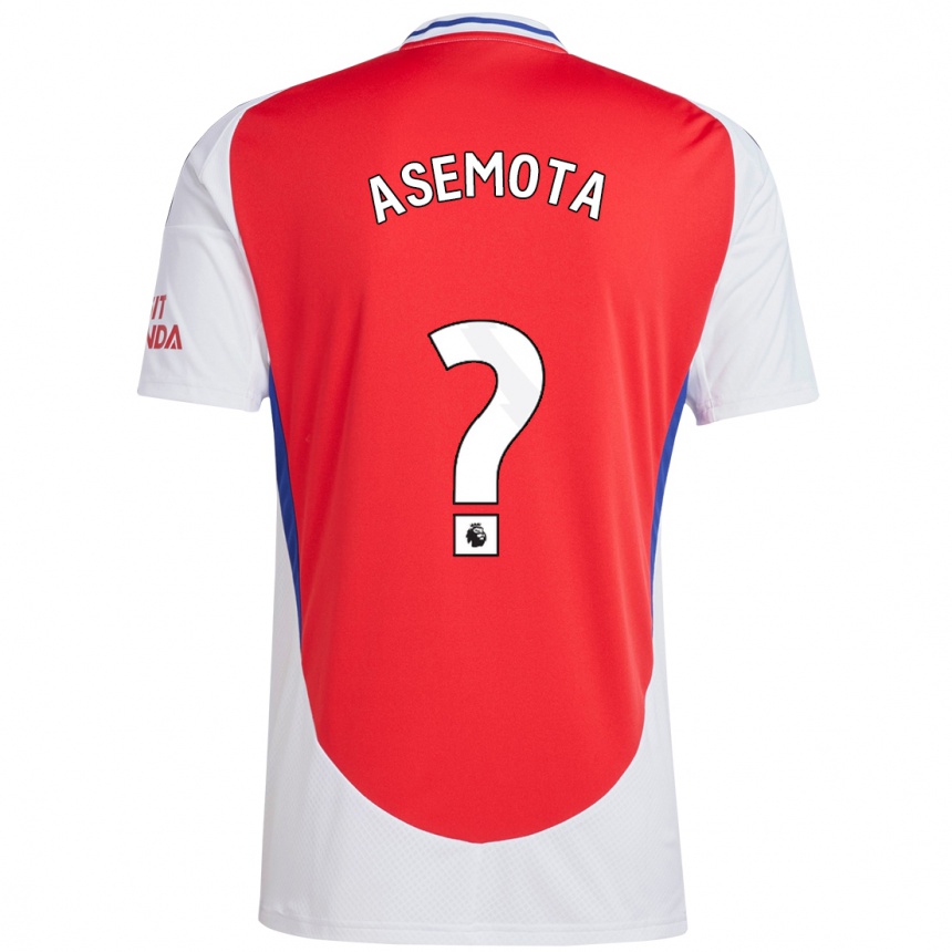 נשים כדורגל Owen Asemota #0 אדום לבן ג'רזי ביתית 2024/25