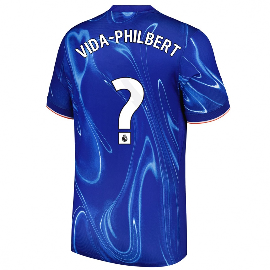 נשים כדורגל Joel Vida-Philbert #0 כחול לבן ג'רזי ביתית 2024/25
