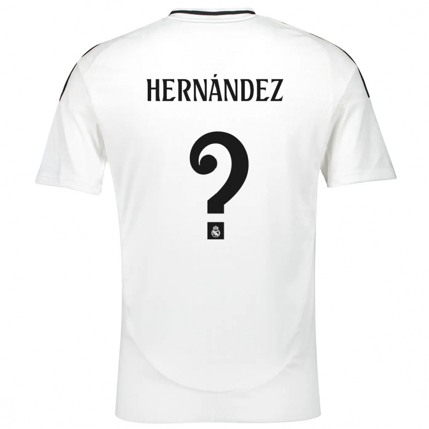 נשים כדורגל Enaitz Hernández #0 לָבָן ג'רזי ביתית 2024/25