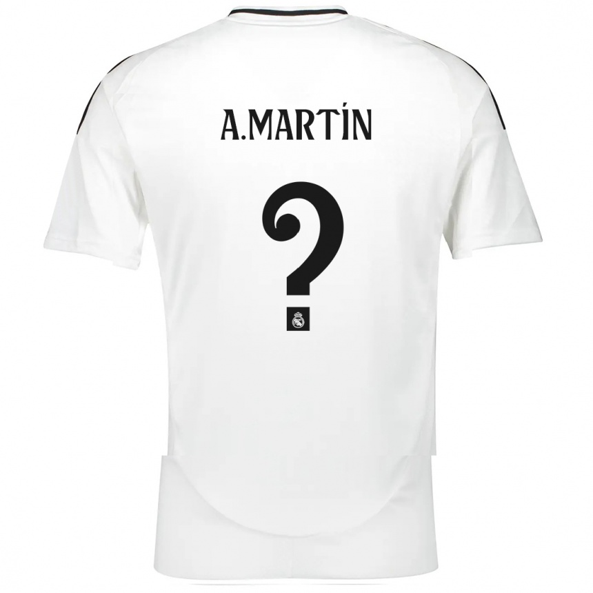 נשים כדורגל Álex Martín #0 לָבָן ג'רזי ביתית 2024/25