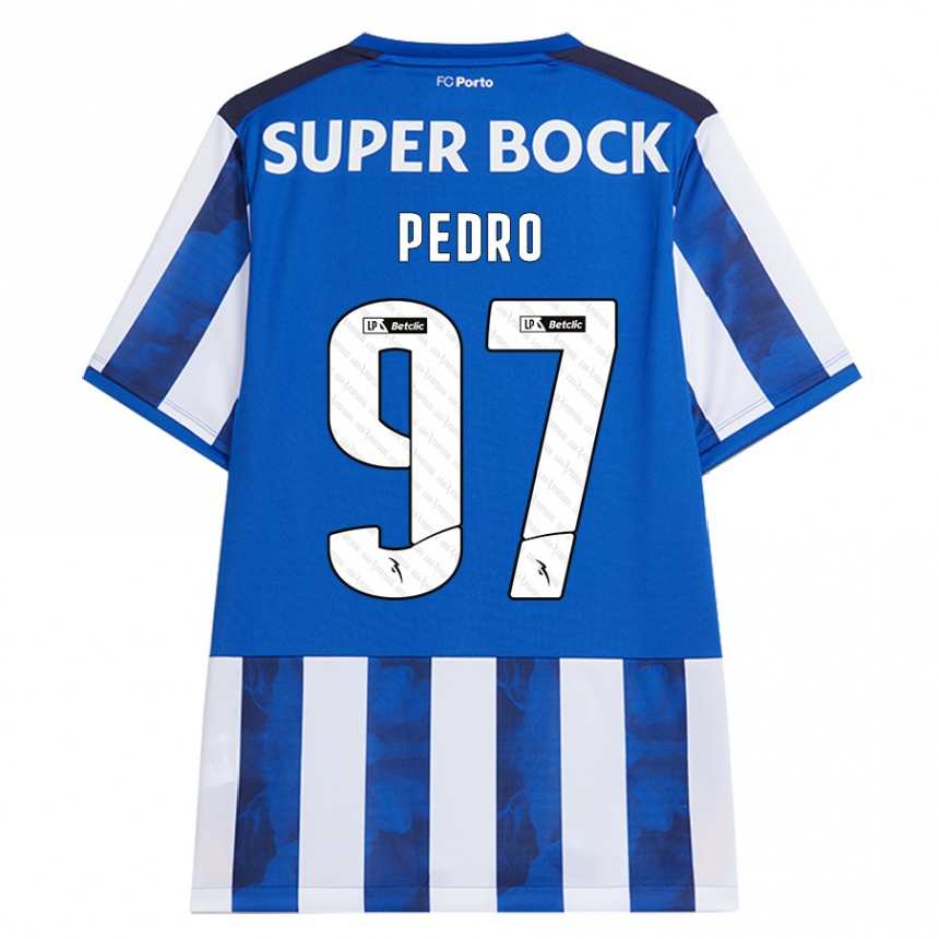 נשים כדורגל ז'ה פדרו #97 כחול לבן ג'רזי ביתית 2024/25