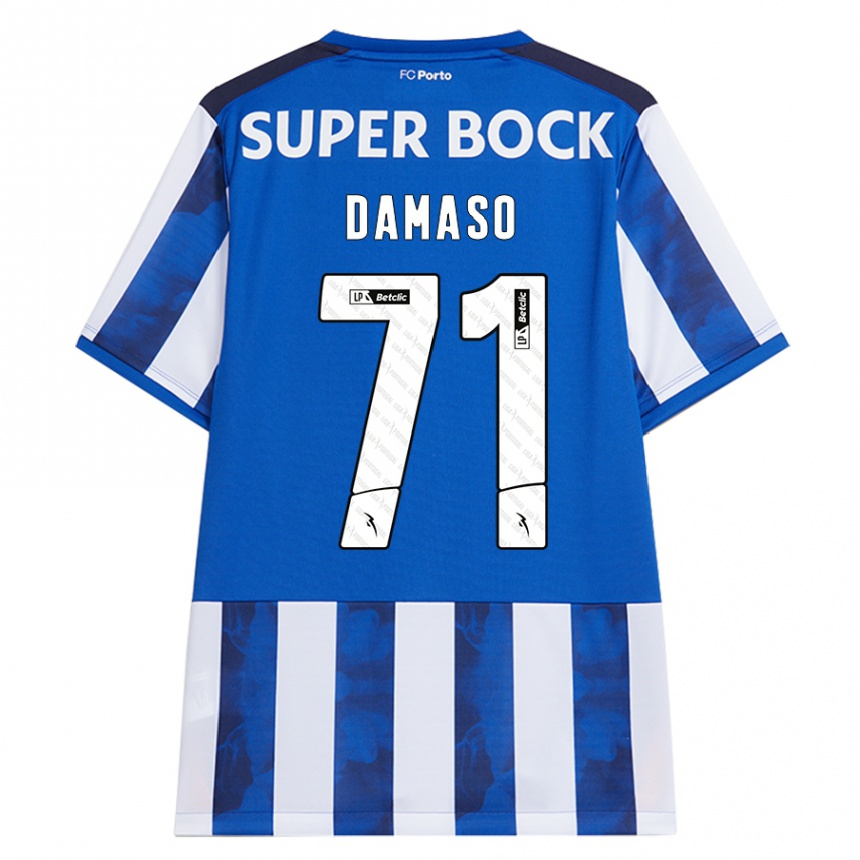 נשים כדורגל Nico Damaso #71 כחול לבן ג'רזי ביתית 2024/25