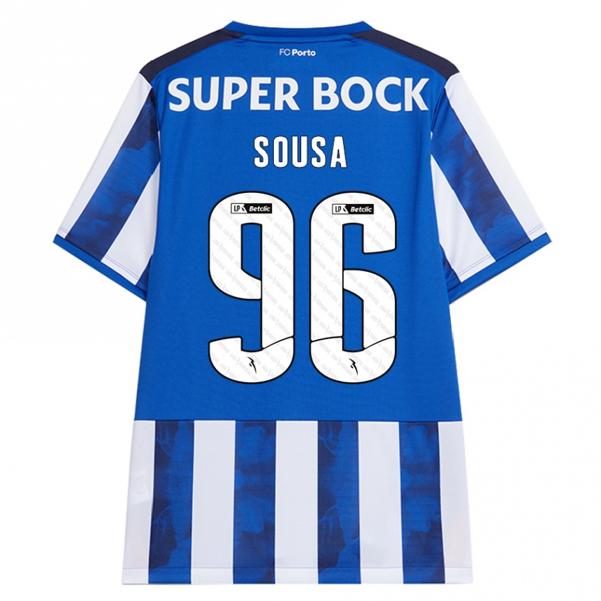 נשים כדורגל Filipe Sousa #96 כחול לבן ג'רזי ביתית 2024/25