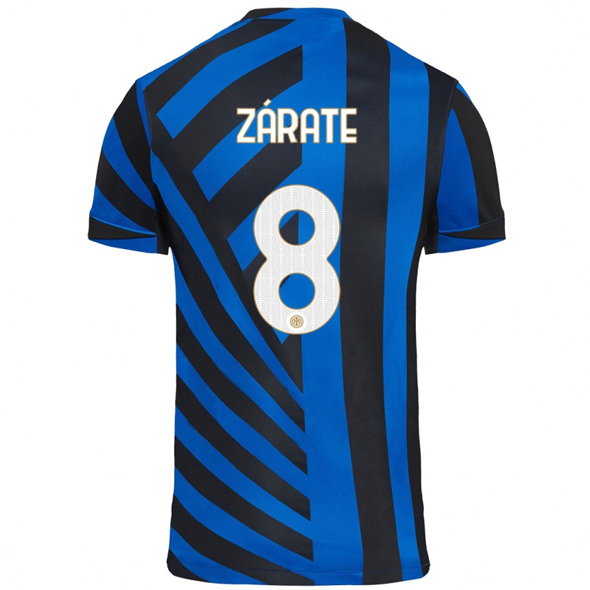 נשים כדורגל Dilan Zárate #8 כחול שחור ג'רזי ביתית 2024/25