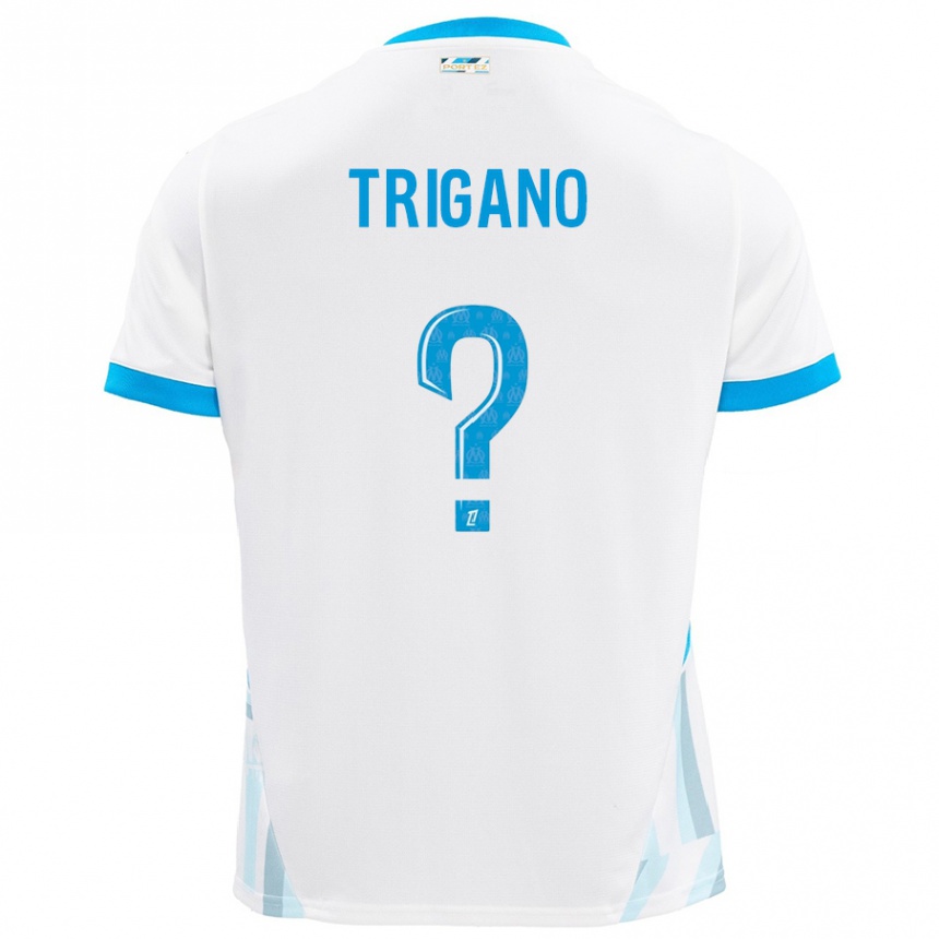 נשים כדורגל Paolo Trigano #0 שמים כחולים לבנים ג'רזי ביתית 2024/25
