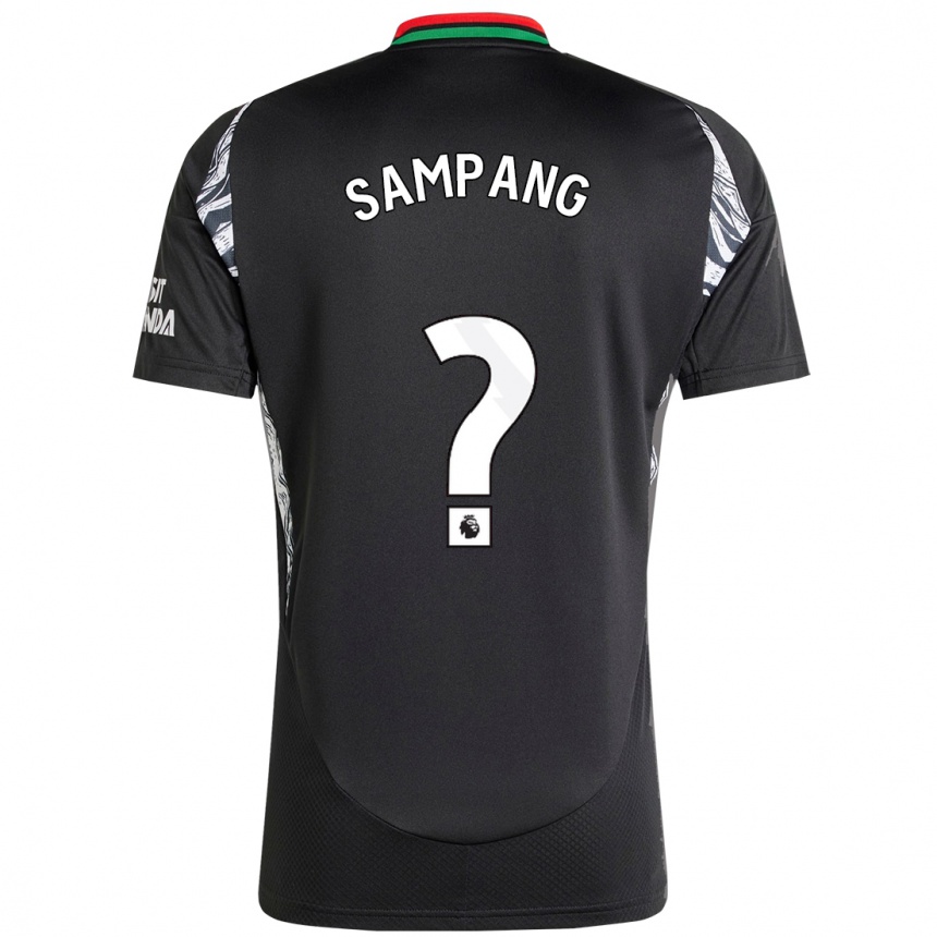 נשים כדורגל Saurap Sampang #0 שָׁחוֹר הרחק ג'רזי 2024/25