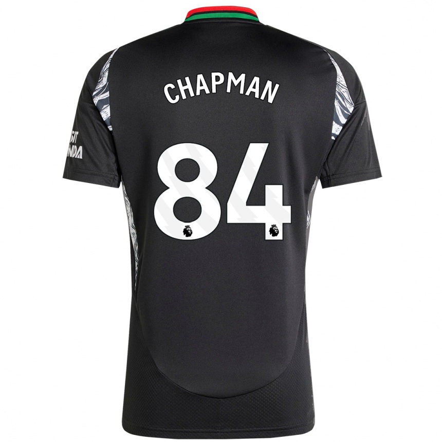 נשים כדורגל Samuel Chapman #84 שָׁחוֹר הרחק ג'רזי 2024/25