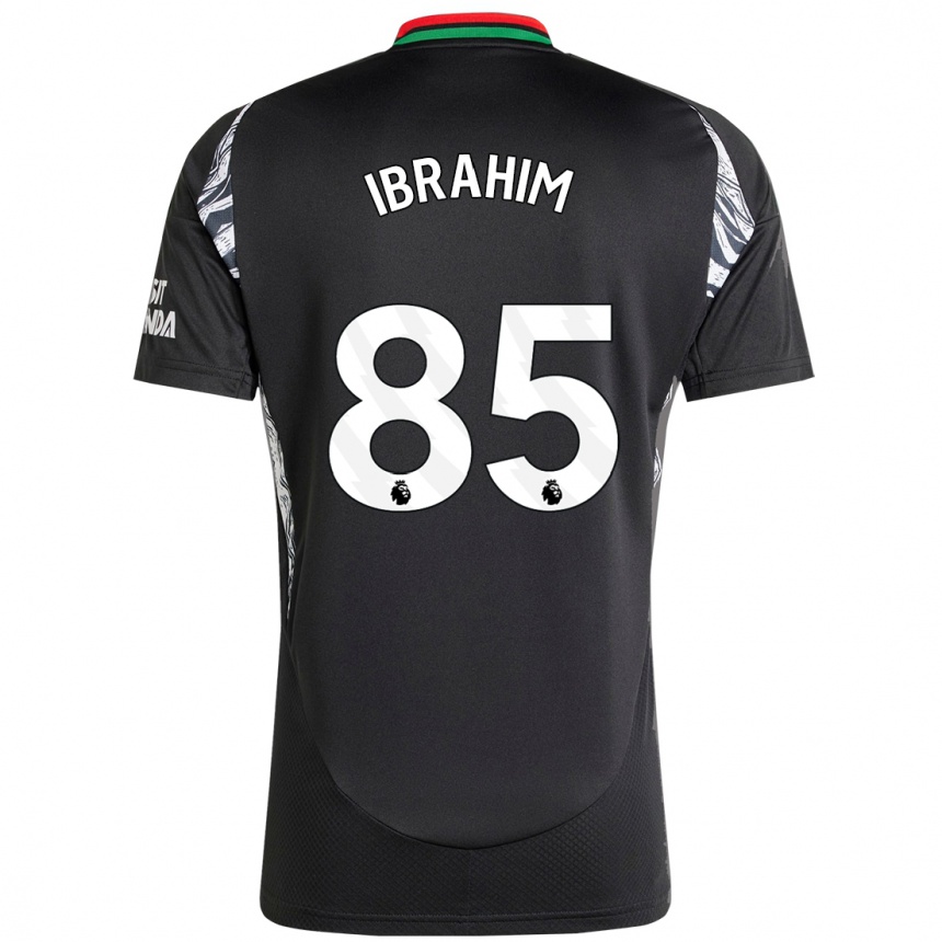 נשים כדורגל Ife Ibrahim #85 שָׁחוֹר הרחק ג'רזי 2024/25