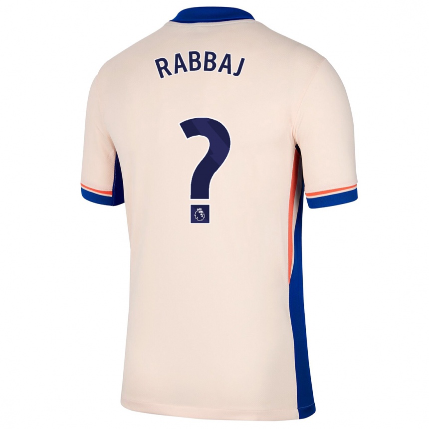 נשים כדורגל Ibrahim Rabbaj #0 בז' בהיר הרחק ג'רזי 2024/25