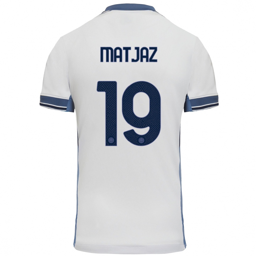 נשים כדורגל סמו מט'אז #19 לבן אפור הרחק ג'רזי 2024/25