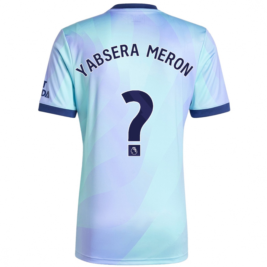נשים כדורגל Yabsera Meron #0 אקווה ג'רזי קיט שלישי 2024/25