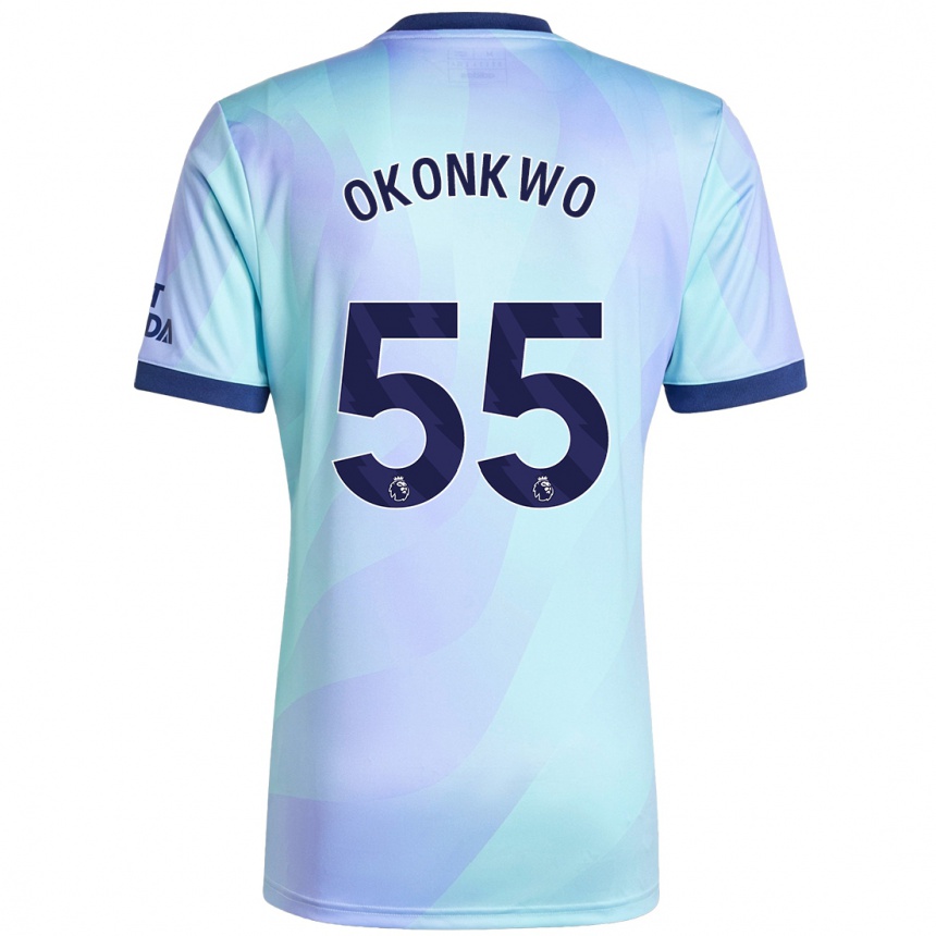 נשים כדורגל Brian Okonkwo #55 אקווה ג'רזי קיט שלישי 2024/25