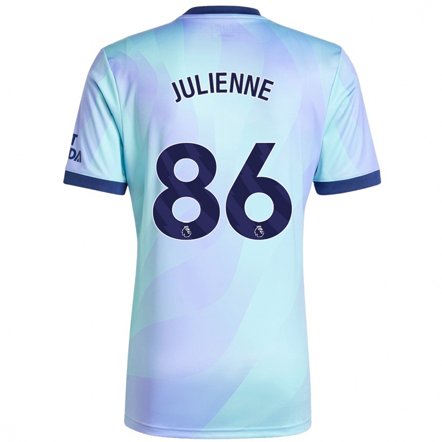 נשים כדורגל Theo Julienne #86 אקווה ג'רזי קיט שלישי 2024/25