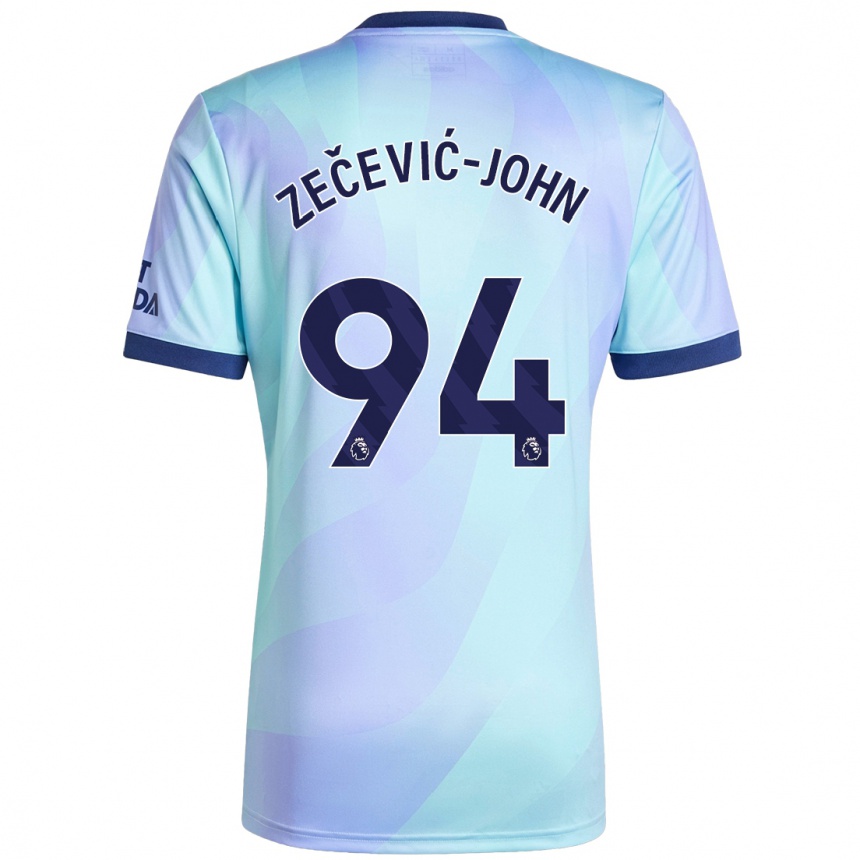נשים כדורגל Louis Zečević-John #94 אקווה ג'רזי קיט שלישי 2024/25