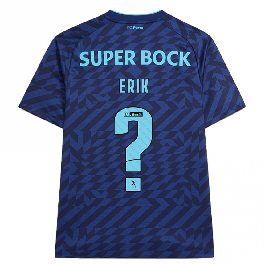 נשים כדורגל Erik #0 כָּחוֹל כֵּהֶה ג'רזי קיט שלישי 2024/25