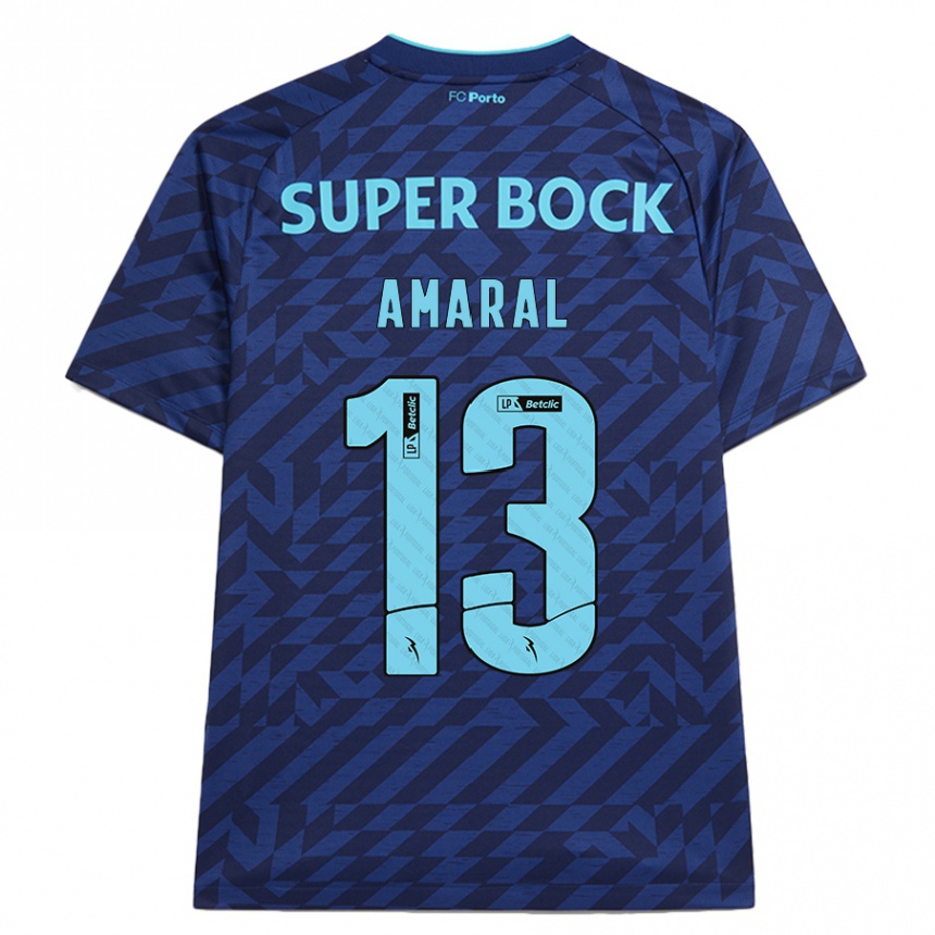 נשים כדורגל Fábio Amaral #13 כָּחוֹל כֵּהֶה ג'רזי קיט שלישי 2024/25