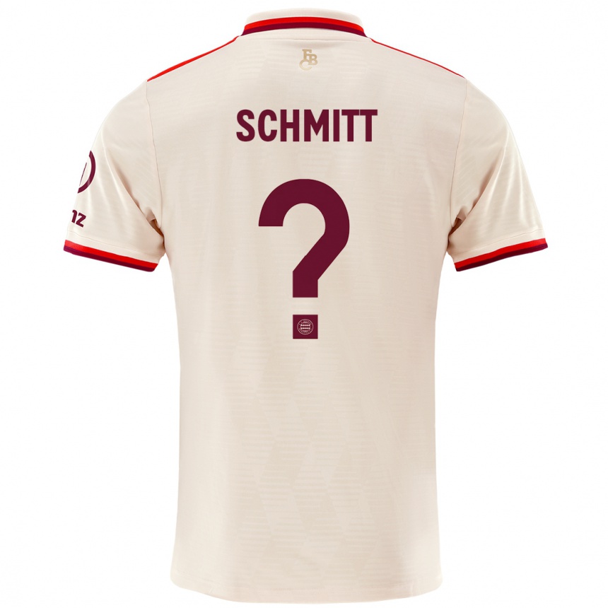 נשים כדורגל Max Schmitt #0 פִּשׁתָן ג'רזי קיט שלישי 2024/25