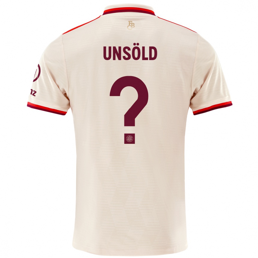 נשים כדורגל Samuel Unsöld #0 פִּשׁתָן ג'רזי קיט שלישי 2024/25