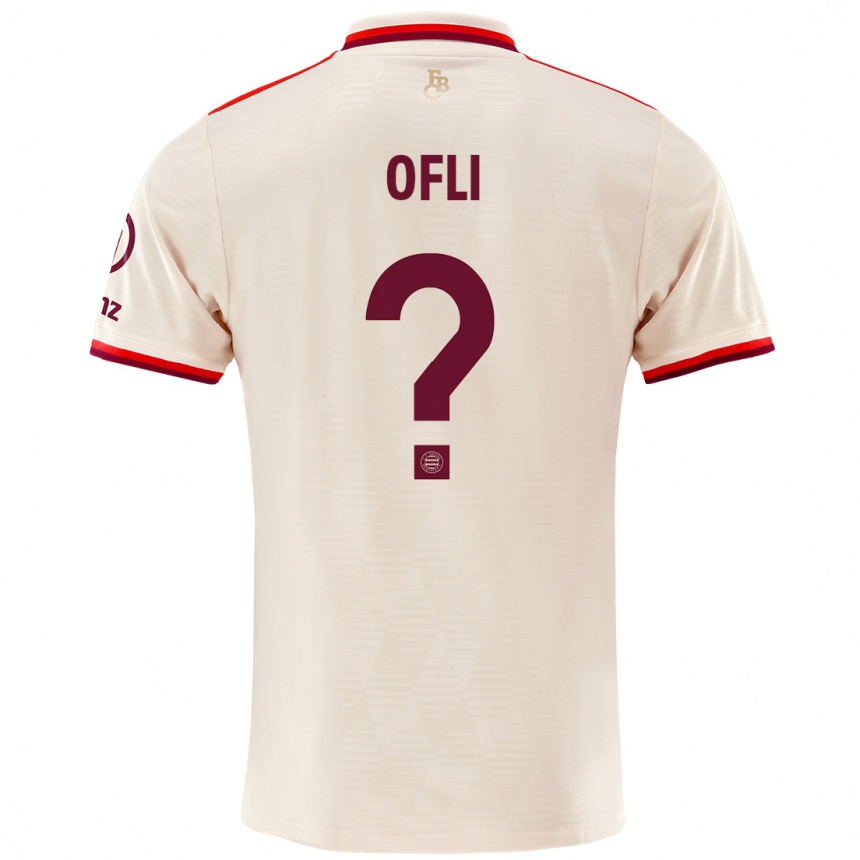 נשים כדורגל Deniz Ofli #0 פִּשׁתָן ג'רזי קיט שלישי 2024/25