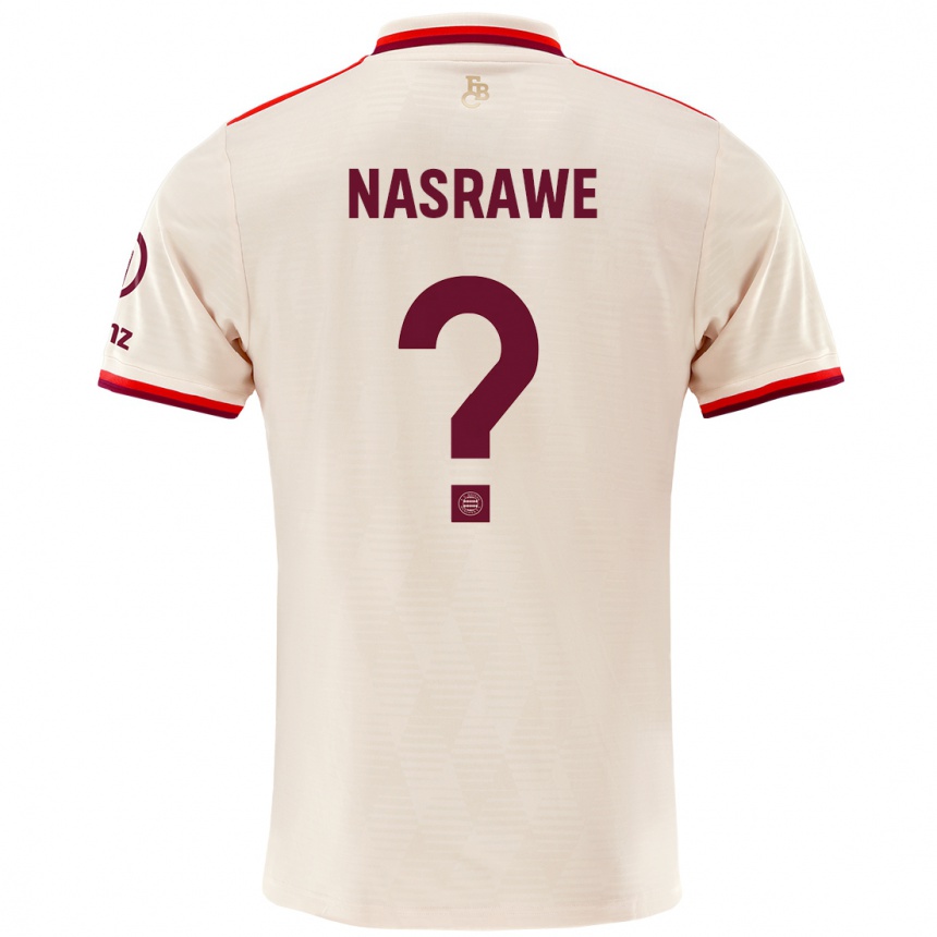 נשים כדורגל Jussef Nasrawe #0 פִּשׁתָן ג'רזי קיט שלישי 2024/25