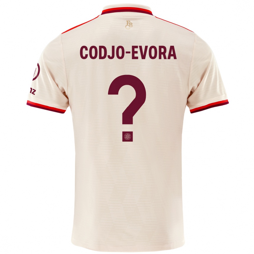 נשים כדורגל Noah Codjo-Evora #0 פִּשׁתָן ג'רזי קיט שלישי 2024/25