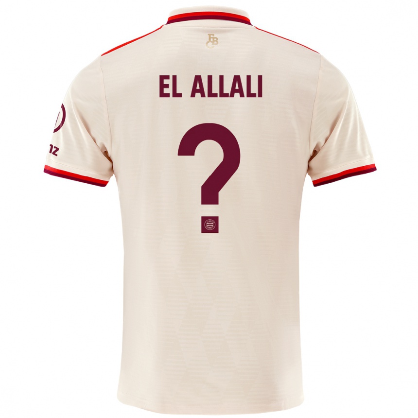 נשים כדורגל Jonas El Allali #0 פִּשׁתָן ג'רזי קיט שלישי 2024/25