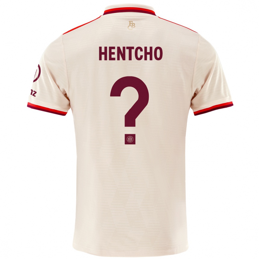 נשים כדורגל Aristide Hentcho #0 פִּשׁתָן ג'רזי קיט שלישי 2024/25